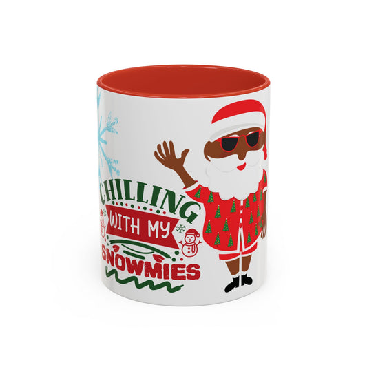 Chilling with My Snowmies Accent Coffee Mug, 11oz