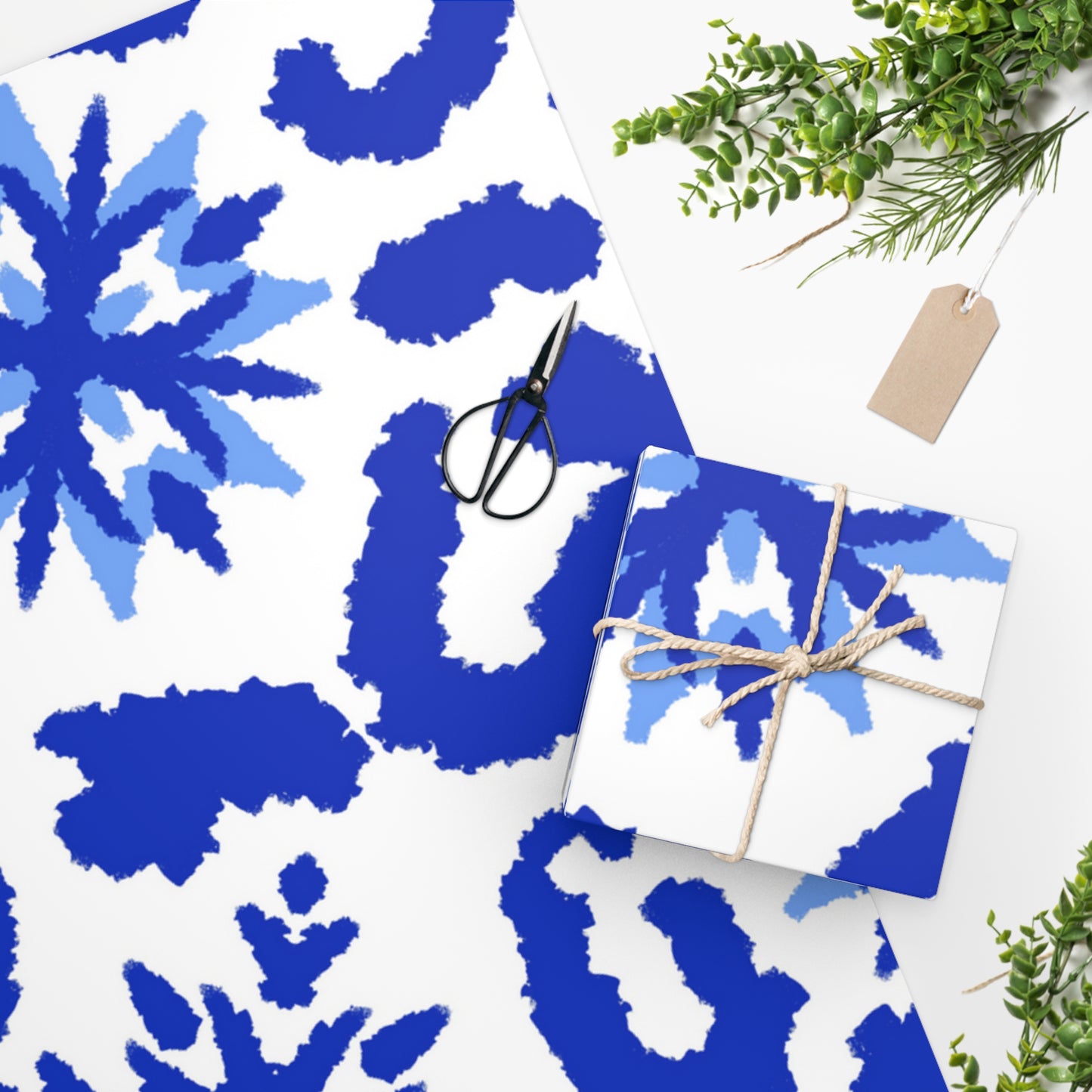 Royal Snowflake Wrapping Paper