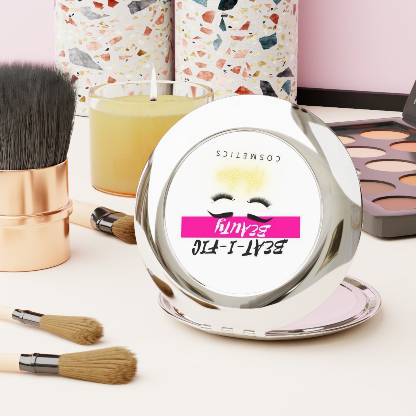 Beat-I-fic Beauty Compact Travel Mirror