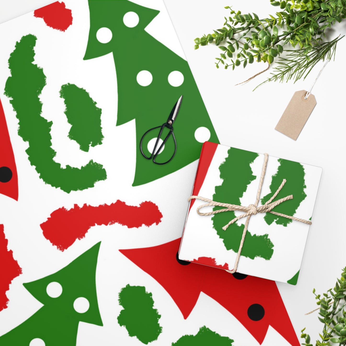 Christmas Tree Wrapping Paper